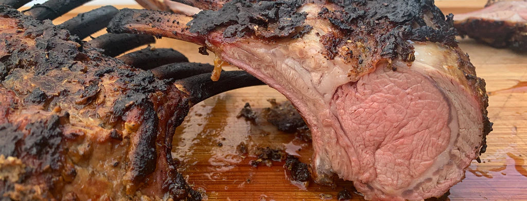 Rack Of Lamb With A Bourbon Glaze - Char-Griller