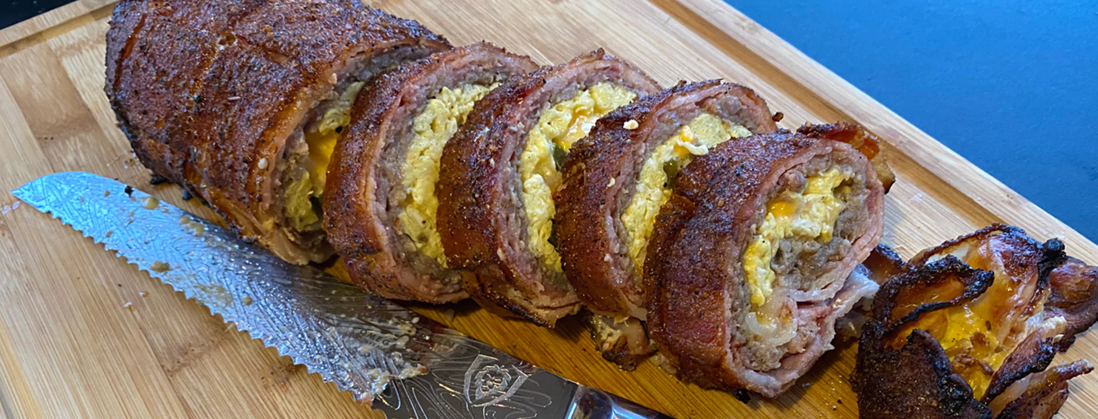 Sausage Bacon Breakfast Fatty CharGriller