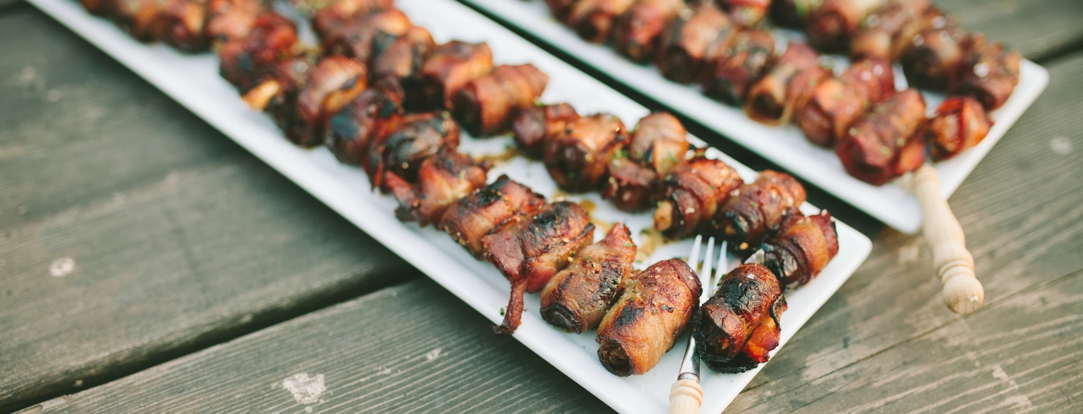 Smoked Bacon Wrapped Water Chestnuts - Char-Griller