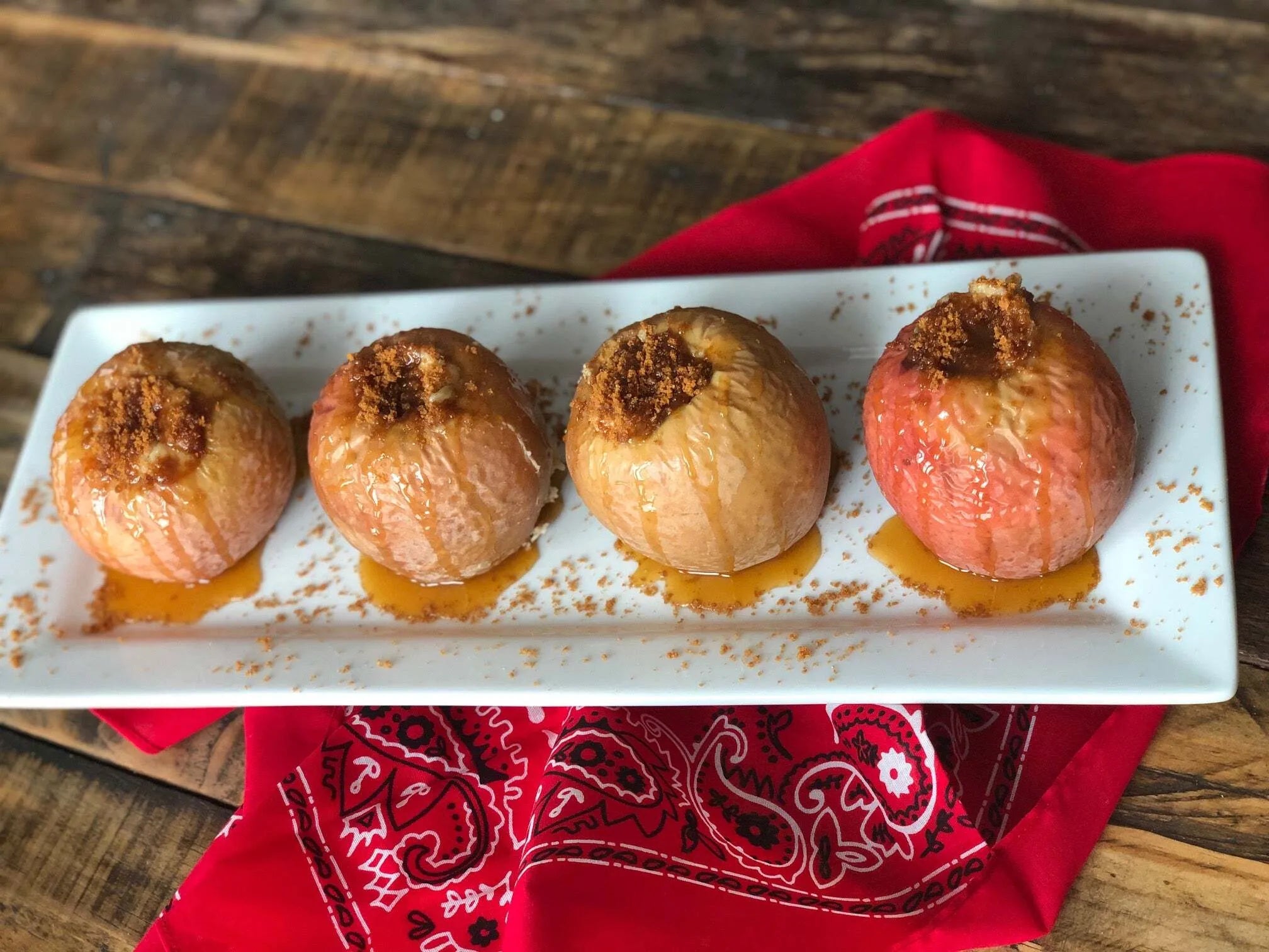 Cheesecake Stuffed Apples - Char-Griller