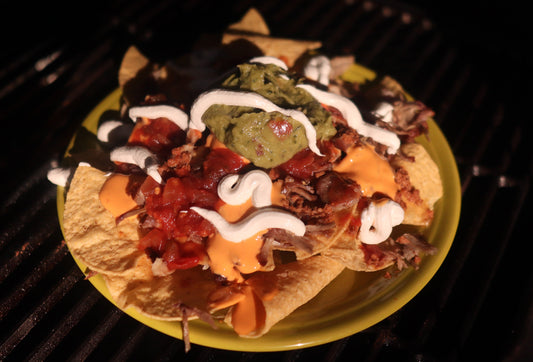 Ultimate BBQ Nachos with Smoked Pulled Pork