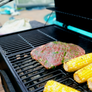Chimichurri Flank Steak with Charred Corn and Tomato Salad
