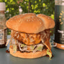 Smokey Texan Raspberry Chipotle Stuffed Burger