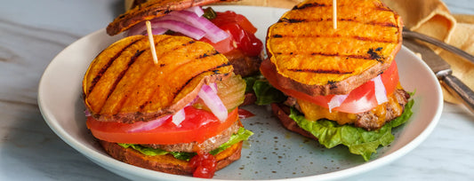 Grilled Sweet Potato Bun Sliders