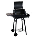 Open Patio Pro showing main cooking grate. EasyDump ash tray is partially pulled out of right end of the grill