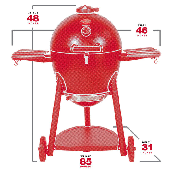 AKORN® Kamado Charcoal Grill, Black Spec Image