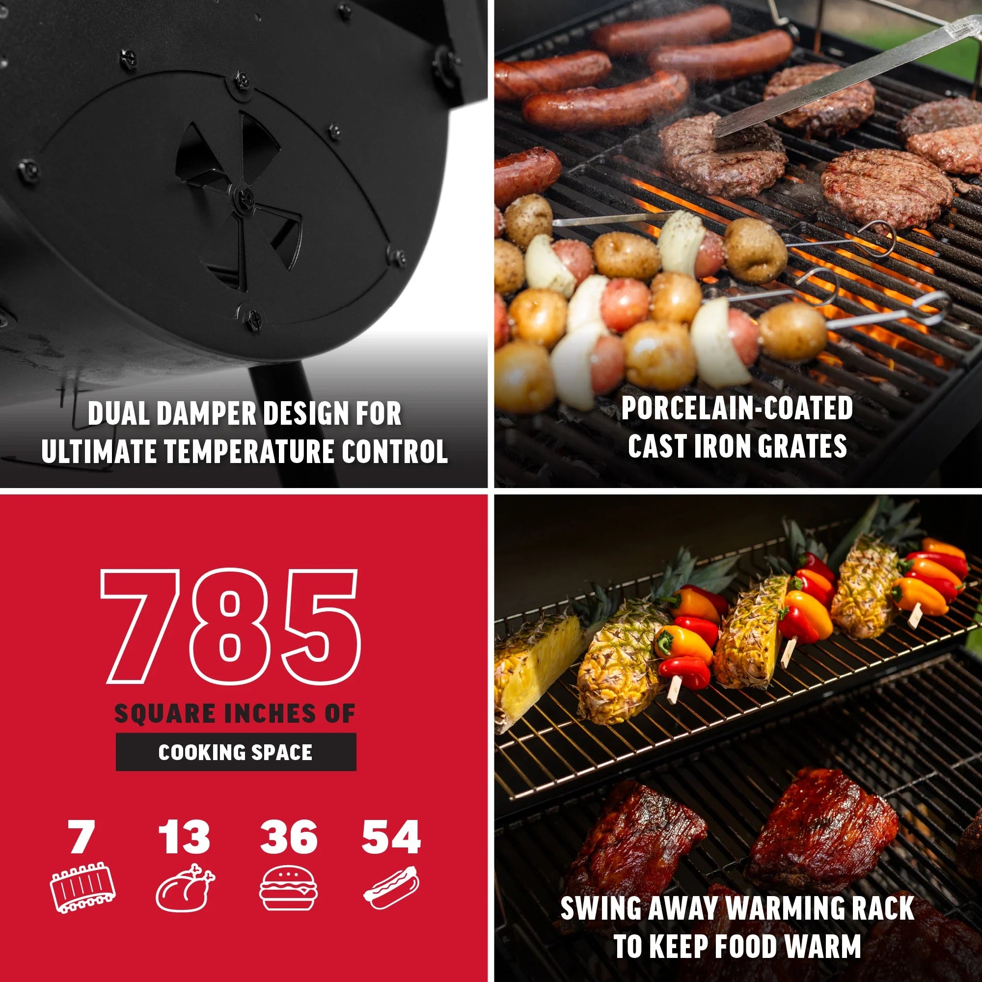Char-Griller Barrel Pro Charcoal Barrel Grill