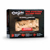 A box of Char-Griller fire starters. Box text is in English, French, and Spanish. 100% all natural. Lights fast. Easy to use. 16 count plus 8 bonus fire starters. Total 24 count.