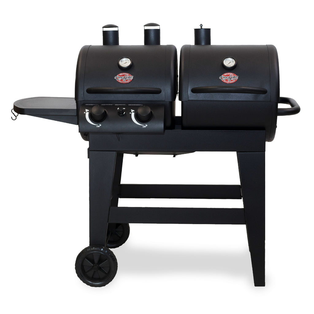 Dual Function 2-Burner Gas Charcoal Grill Char-Griller
