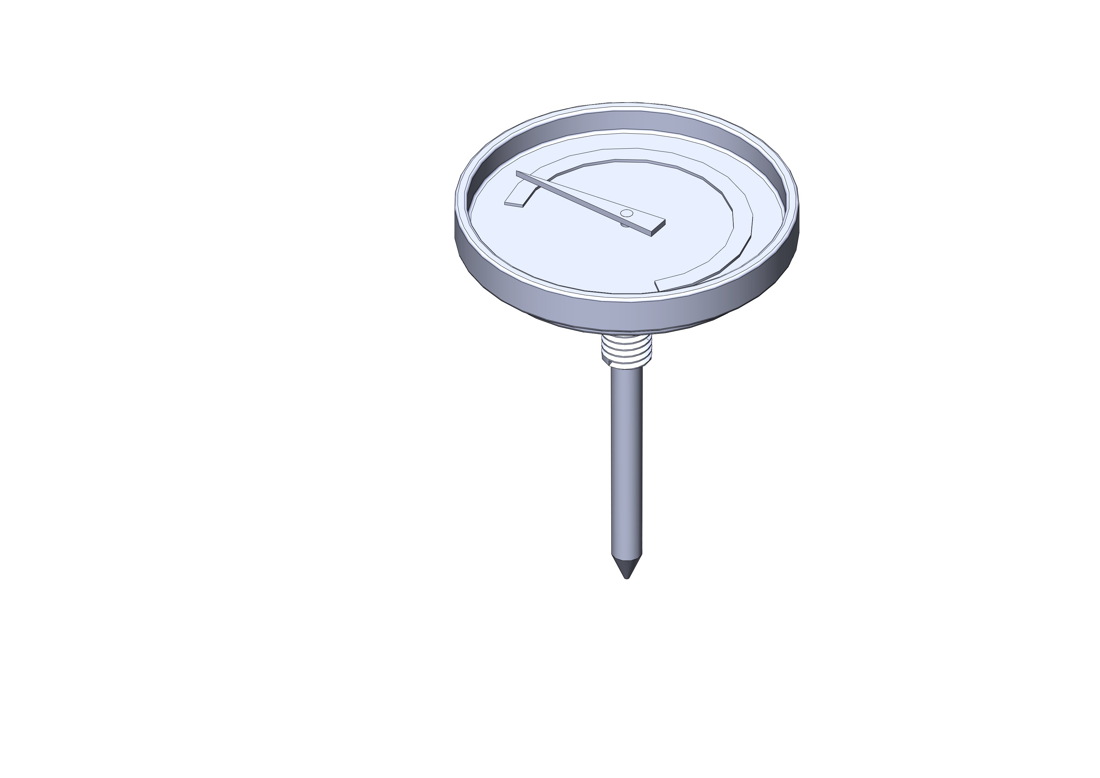 THERMOMETER WITH WINGNUT