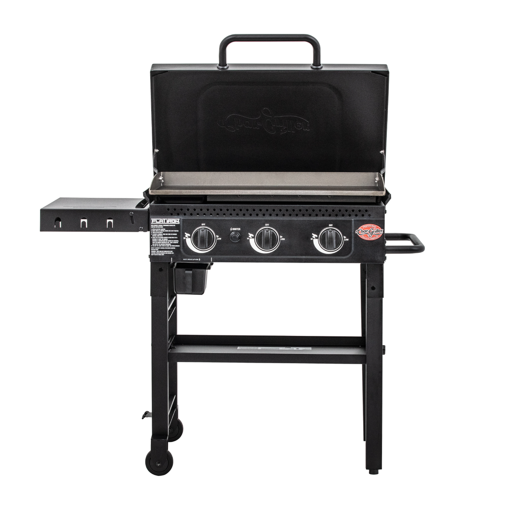 Flat Iron® Gas Griddle with Lid - Char-Griller